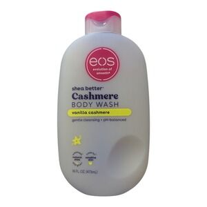 BBB. eos Shea Better Cashmere Body Wash, Vanilla Cashmere, Moisturizing 16 fl oz